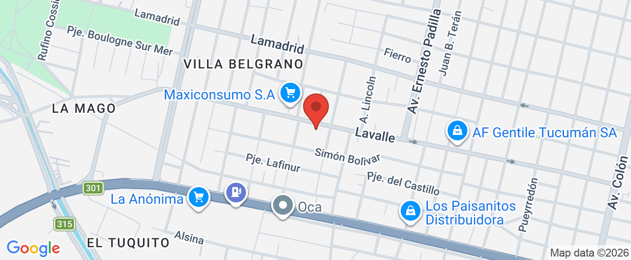Mapa de la ubicación
