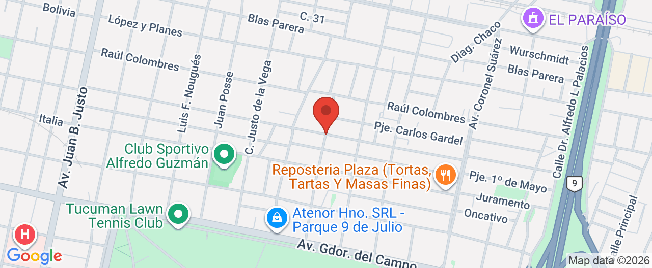 Mapa de la ubicación