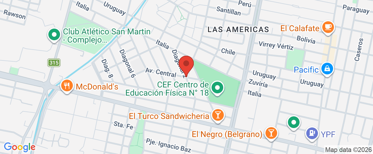 Mapa de la ubicación