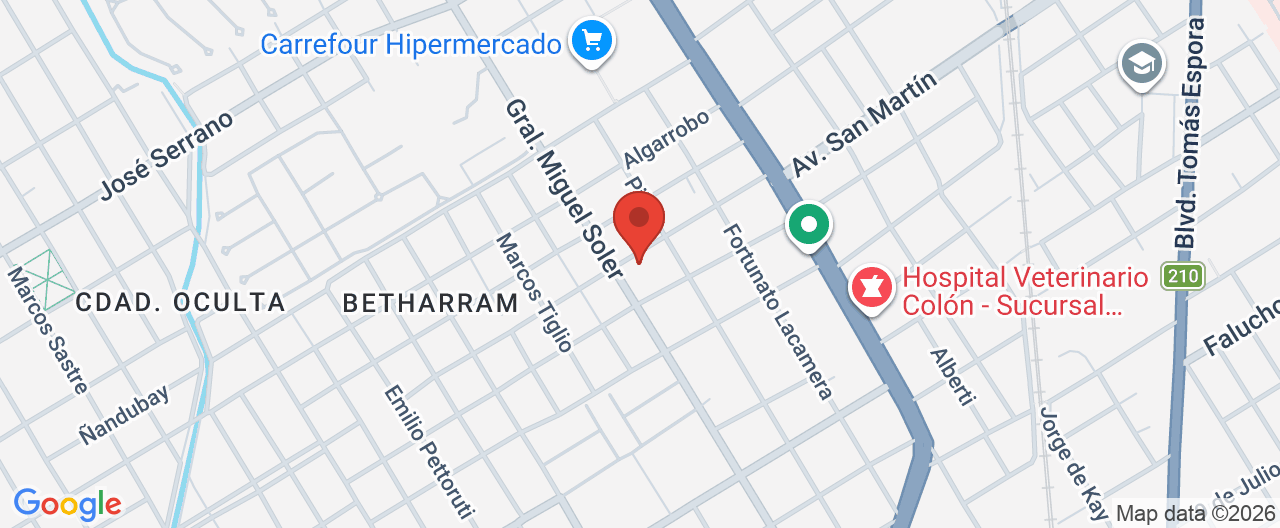 Mapa de la ubicación
