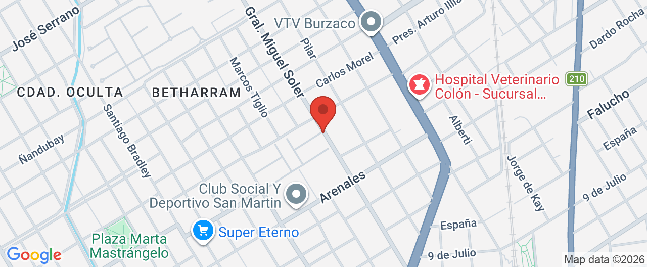 Mapa de la ubicación
