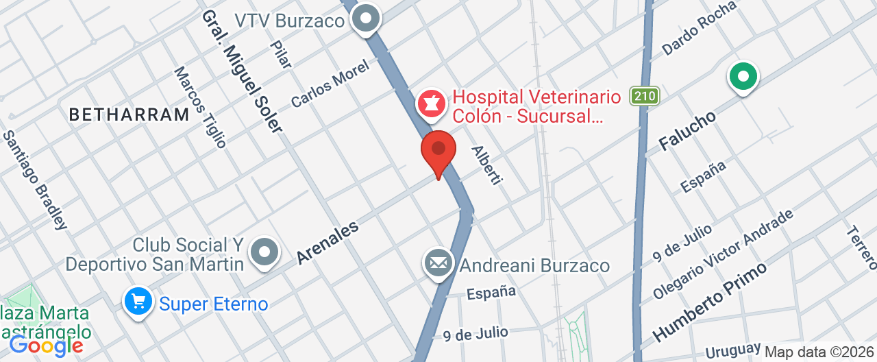 Mapa de la ubicación