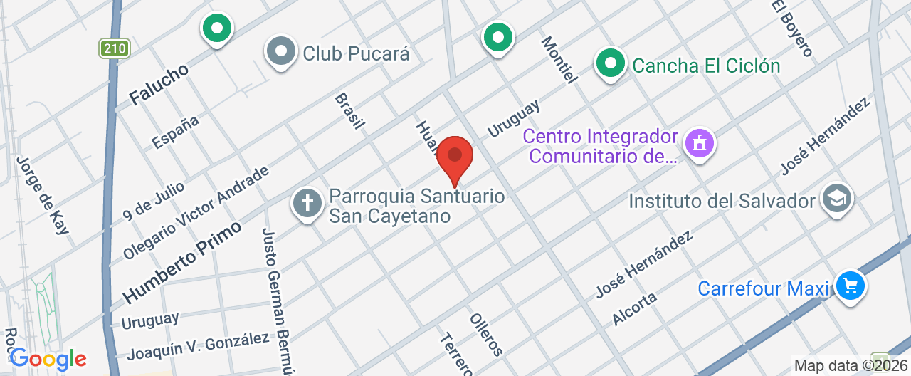Mapa de la ubicación