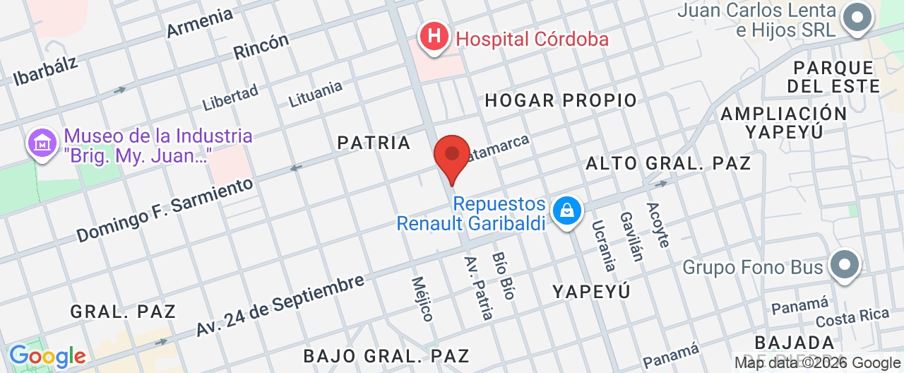 Mapa de la ubicación