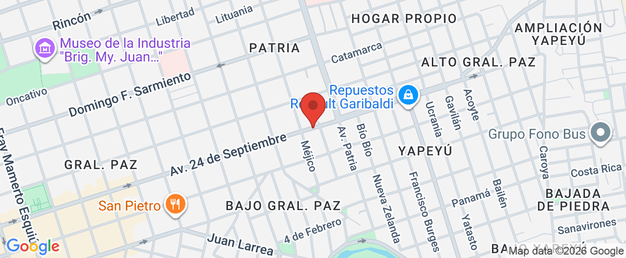 Mapa de la ubicación