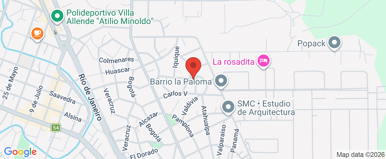Mapa de la ubicación