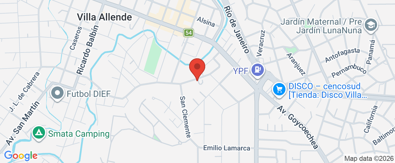 Mapa de la ubicación