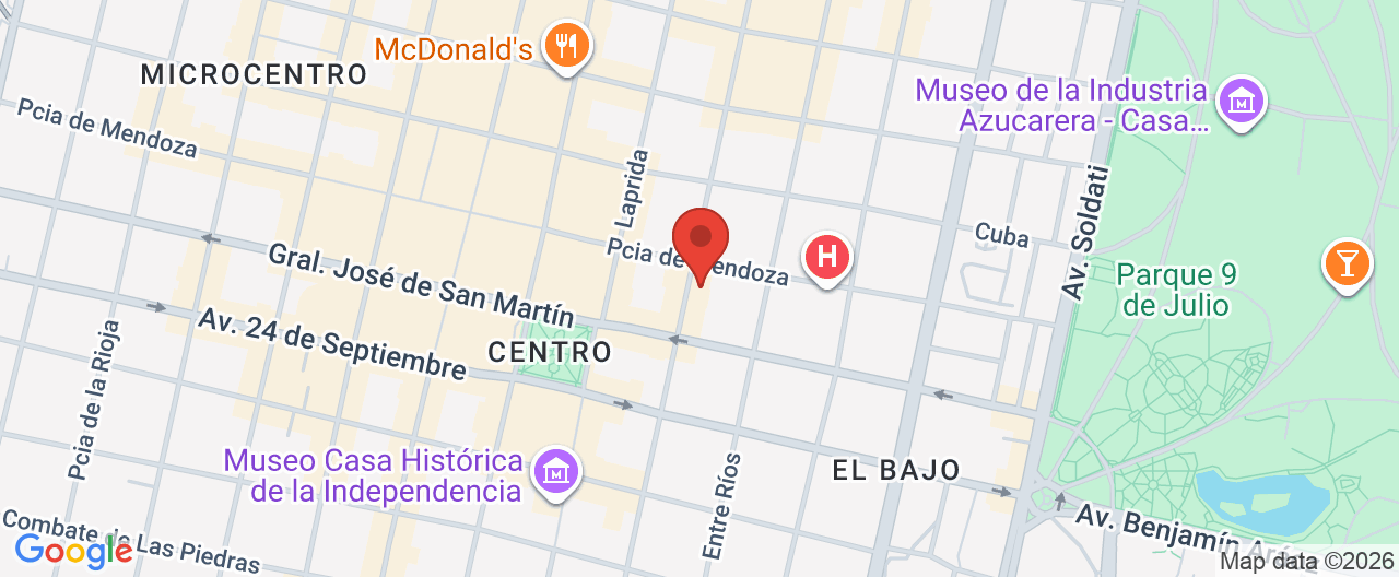 Mapa de la ubicación