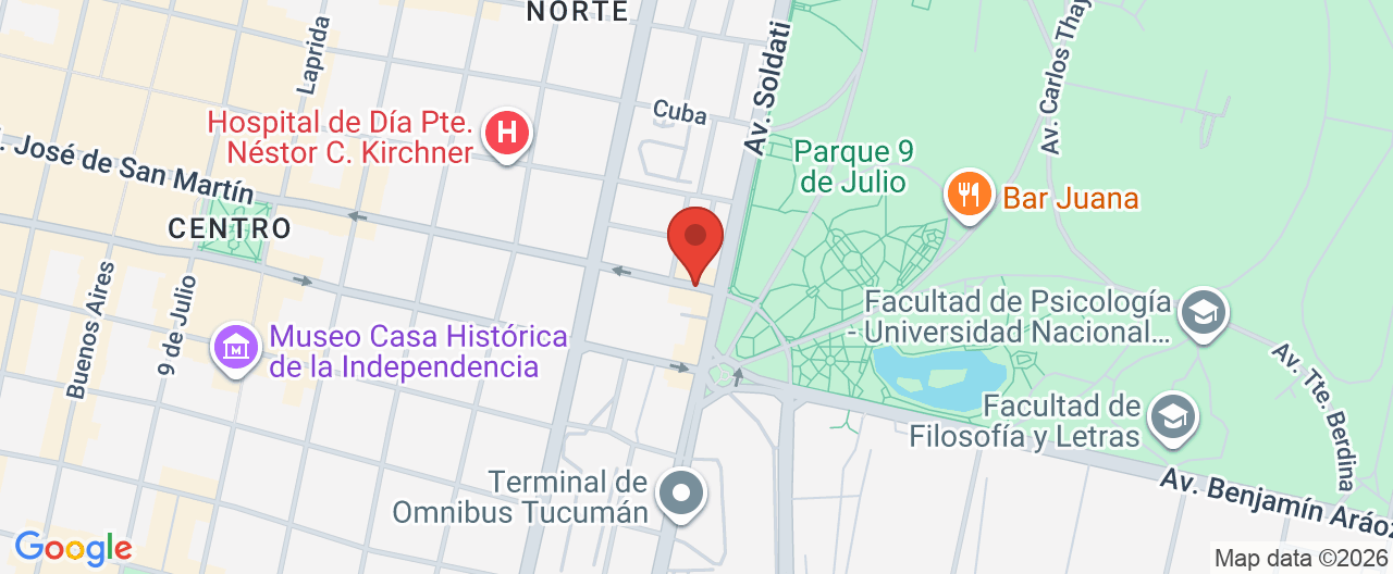 Mapa de la ubicación