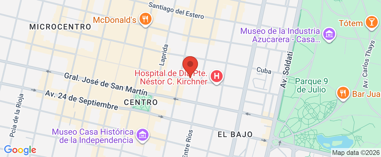 Mapa de la ubicación