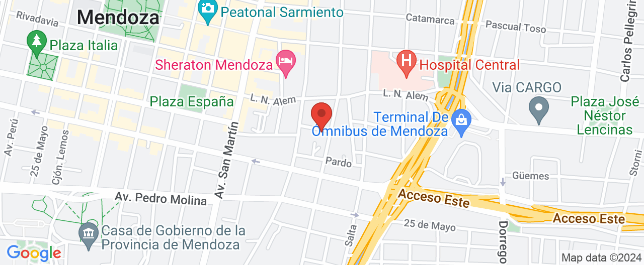 Mapa de la ubicación
