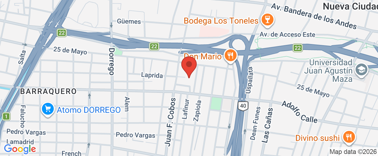Mapa de la ubicación