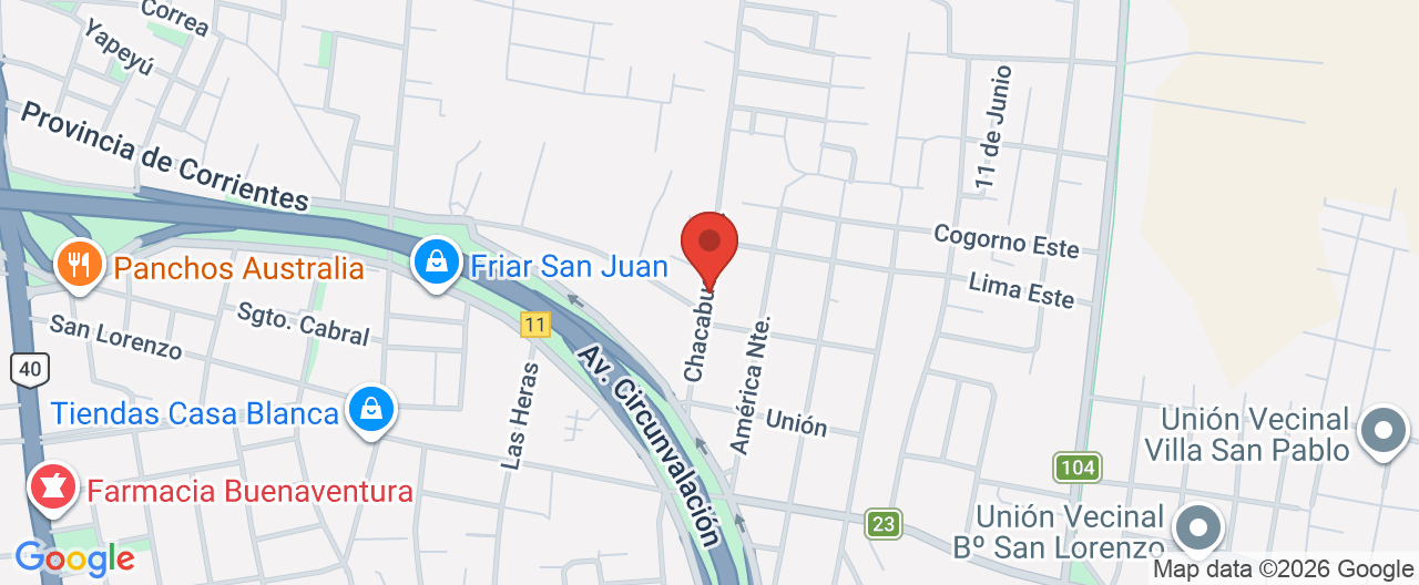 Mapa de la ubicación