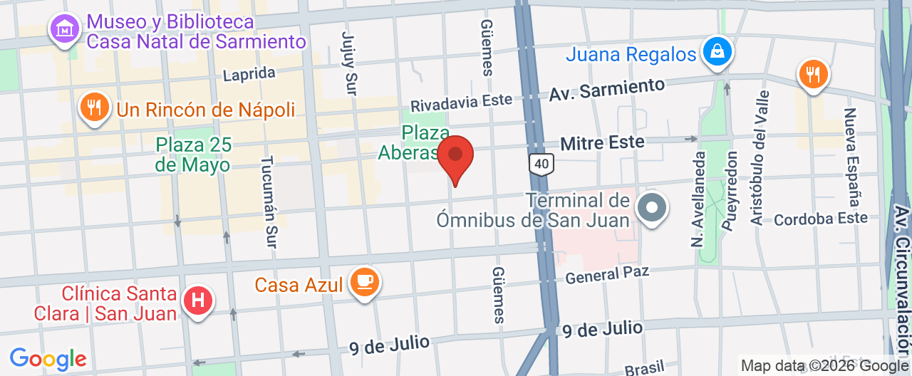 Mapa de la ubicación
