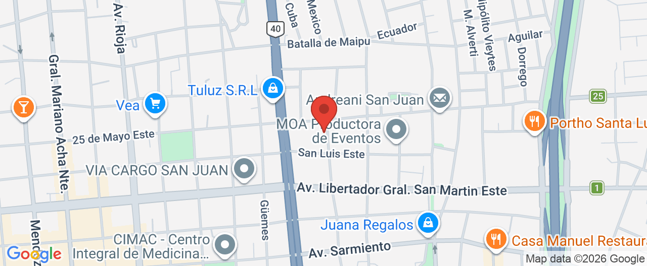 Mapa de la ubicación
