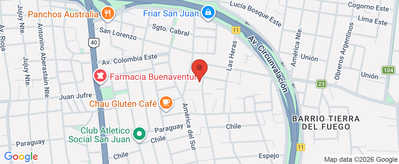 Mapa de la ubicación