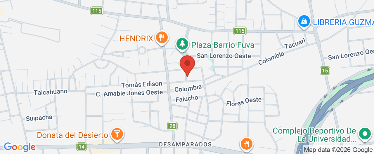Mapa de la ubicación
