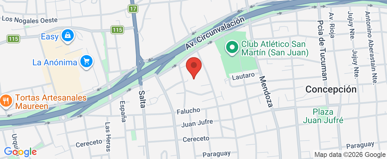 Mapa de la ubicación