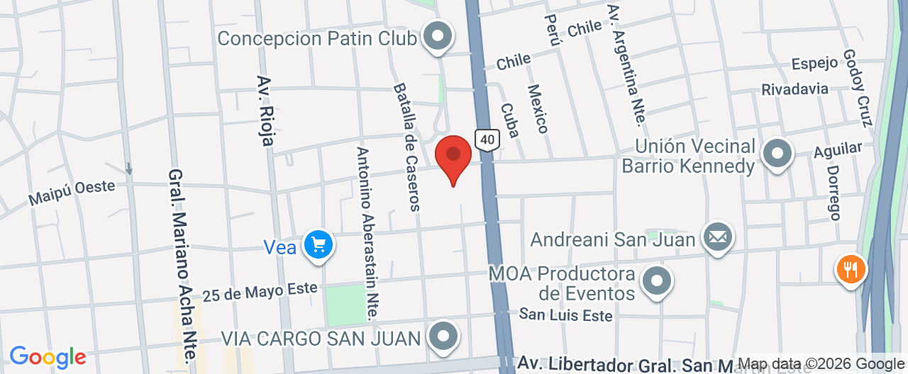 Mapa de la ubicación