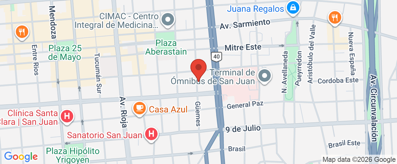 Mapa de la ubicación