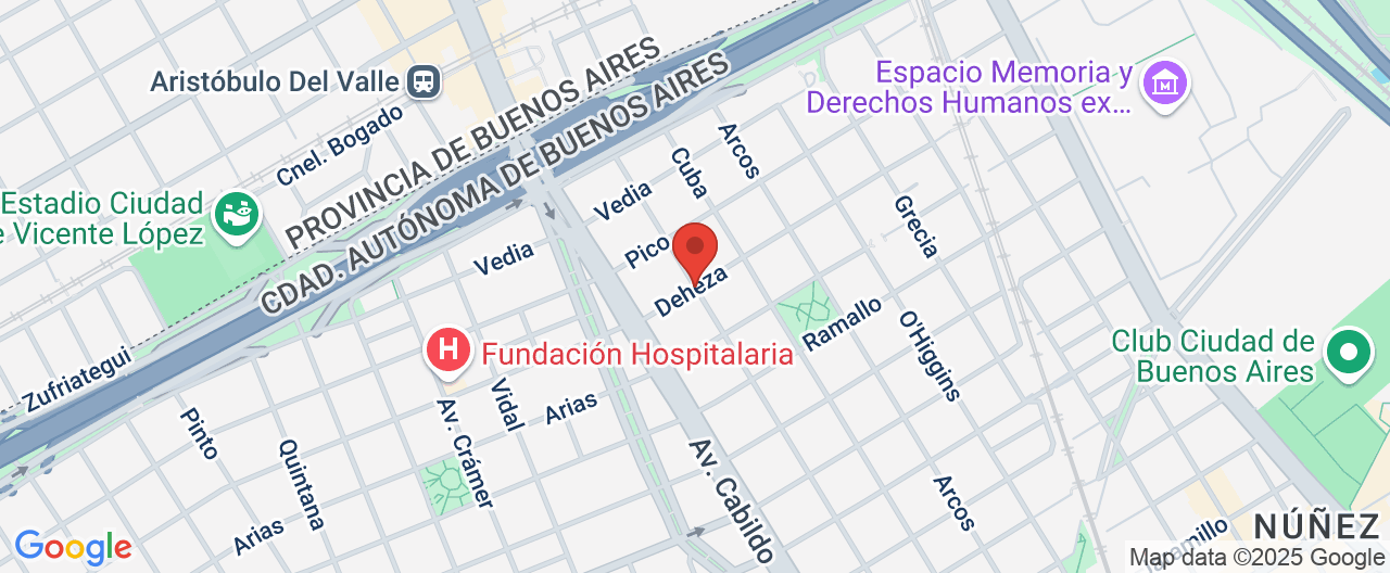 Mapa de la ubicación