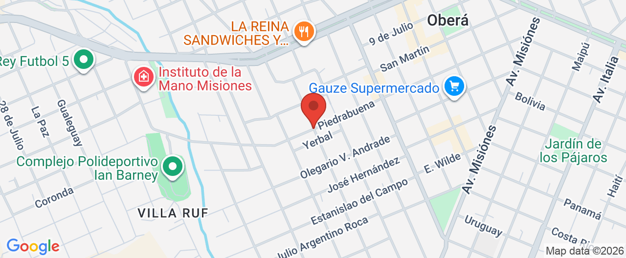 Mapa de la ubicación