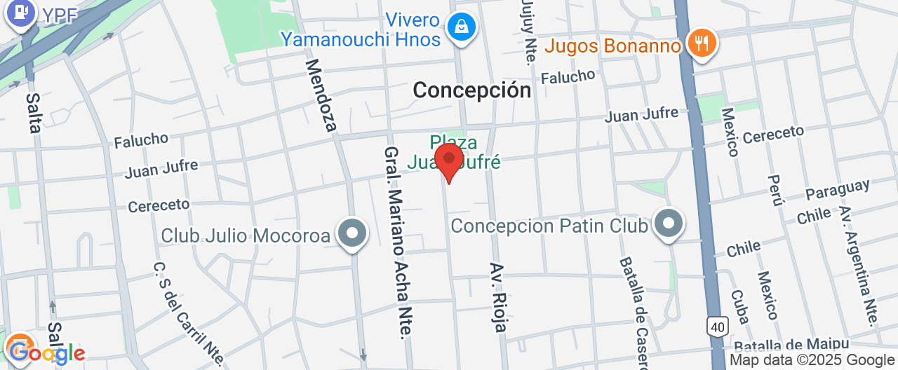 Mapa de la ubicación