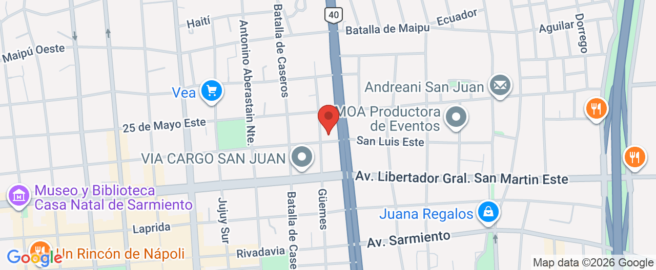 Mapa de la ubicación