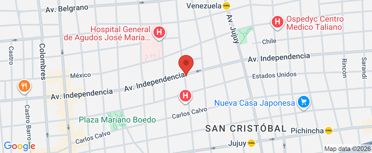 Mapa de la ubicación