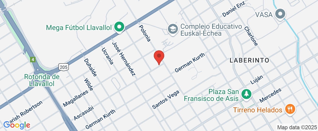 Mapa de la ubicación