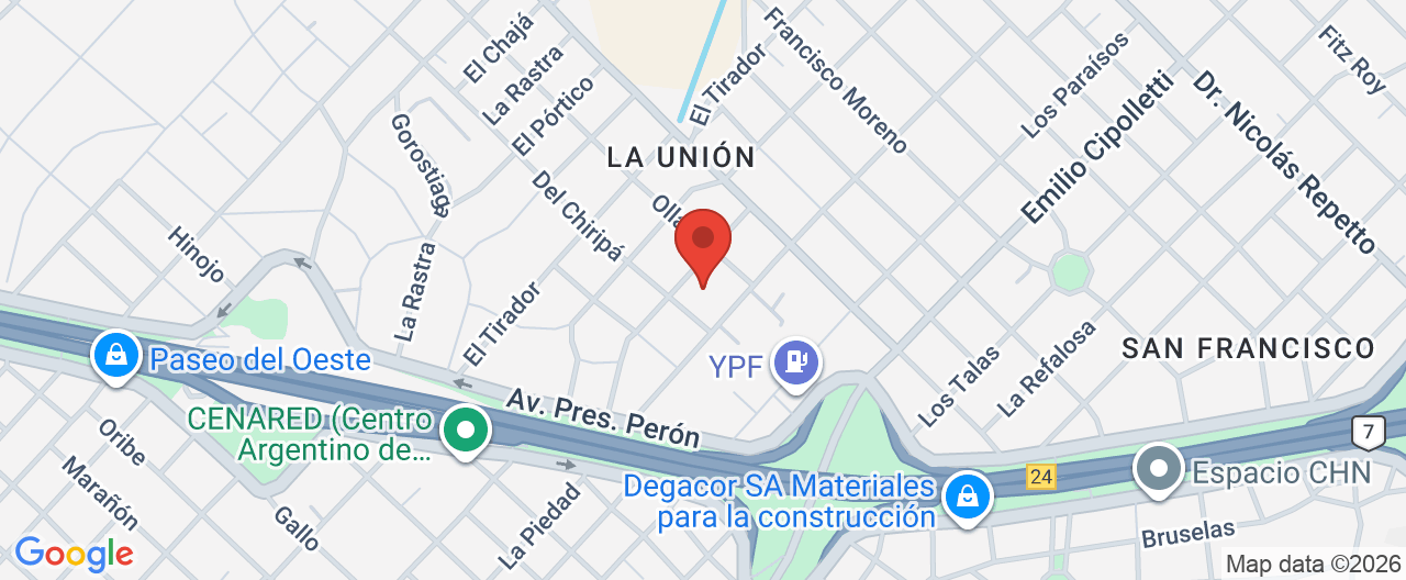 Mapa de la ubicación
