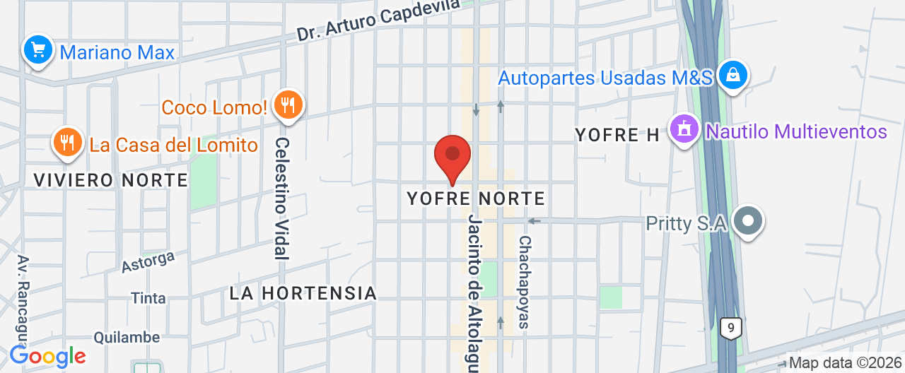 Mapa de la ubicación