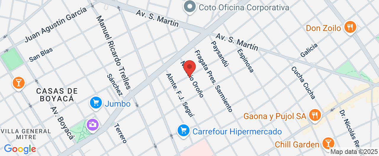 Mapa de la ubicación