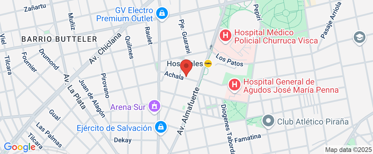 Mapa de la ubicación
