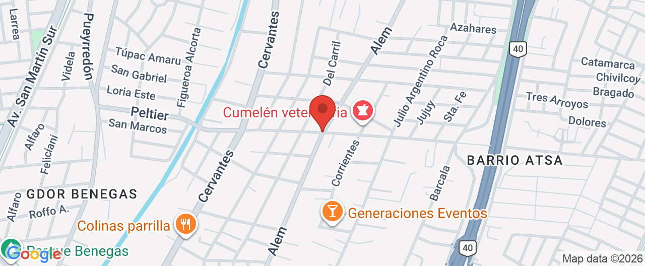 Mapa de la ubicación
