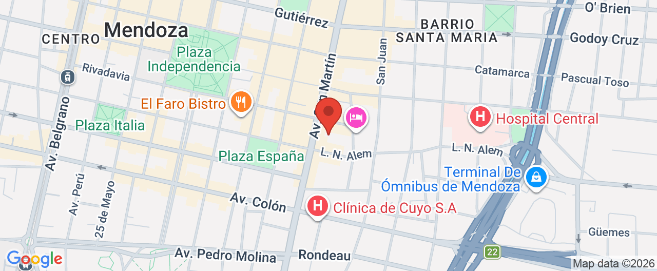 Mapa de la ubicación