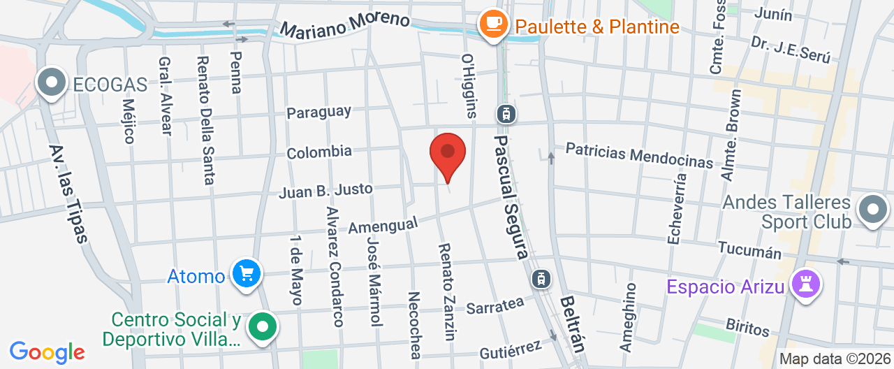 Mapa de la ubicación