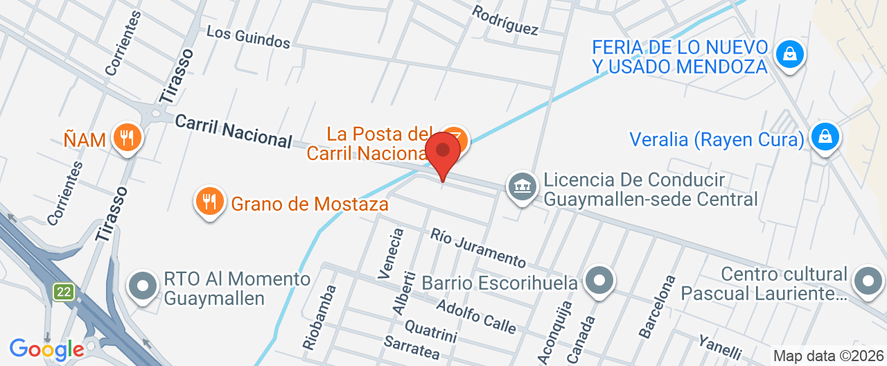Mapa de la ubicación