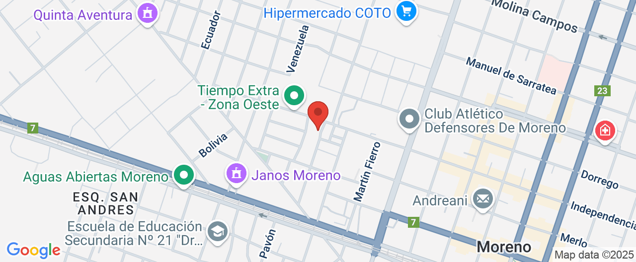 Mapa de la ubicación
