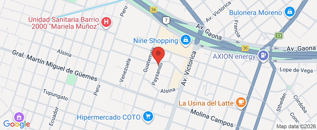 Mapa de la ubicación