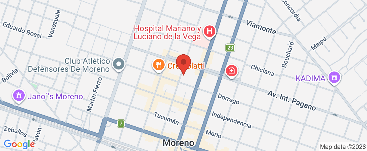 Mapa de la ubicación