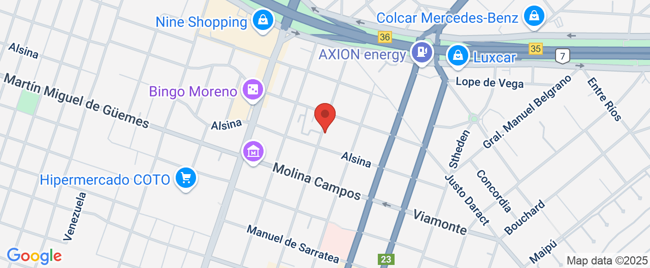 Mapa de la ubicación