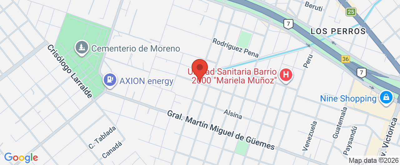 Mapa de la ubicación