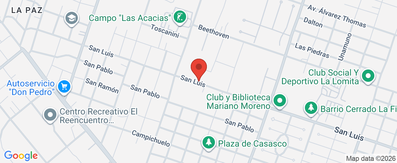 Mapa de la ubicación
