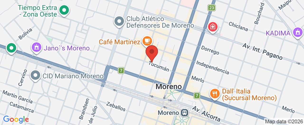Mapa de la ubicación