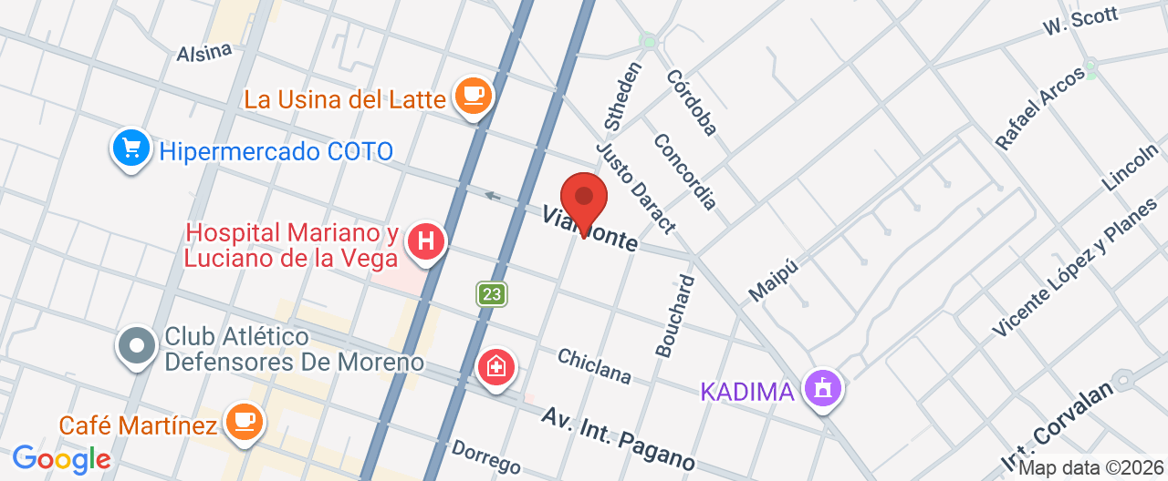 Mapa de la ubicación