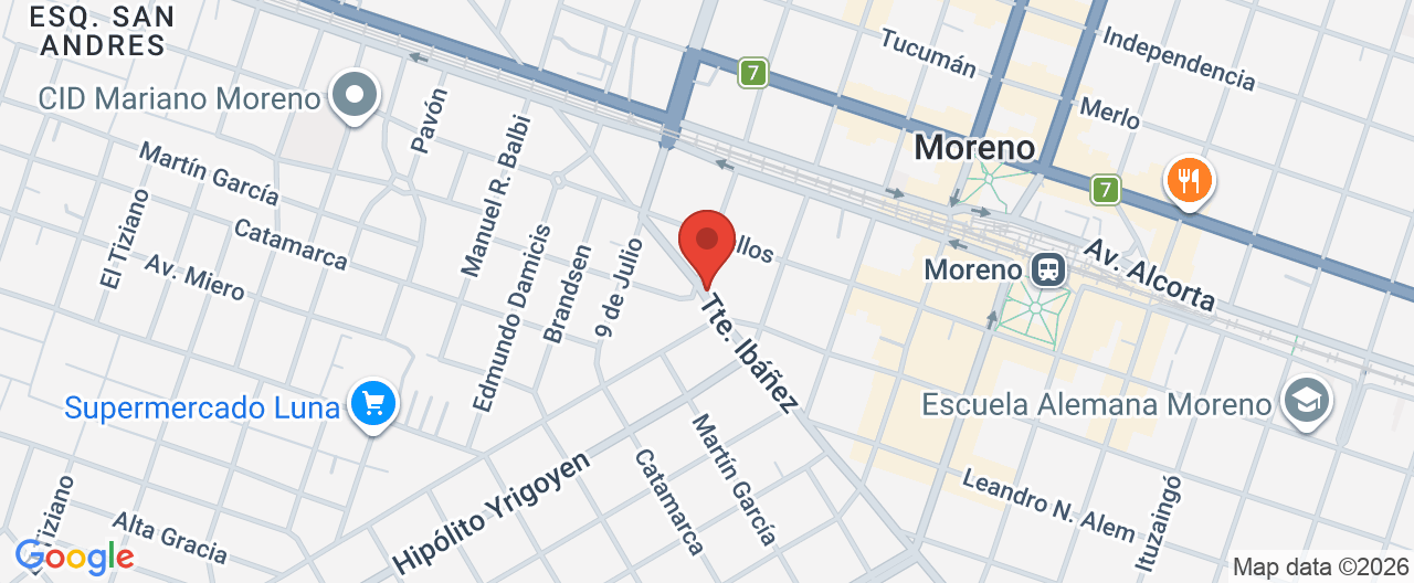 Mapa de la ubicación