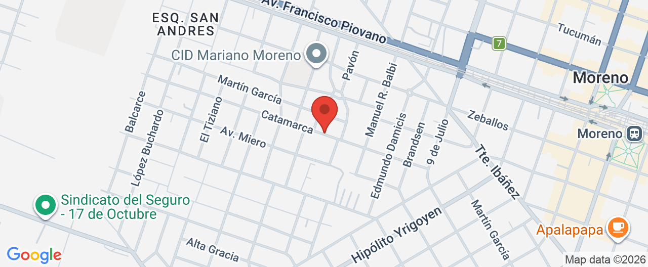 Mapa de la ubicación