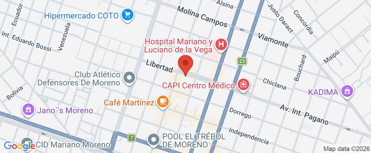 Mapa de la ubicación