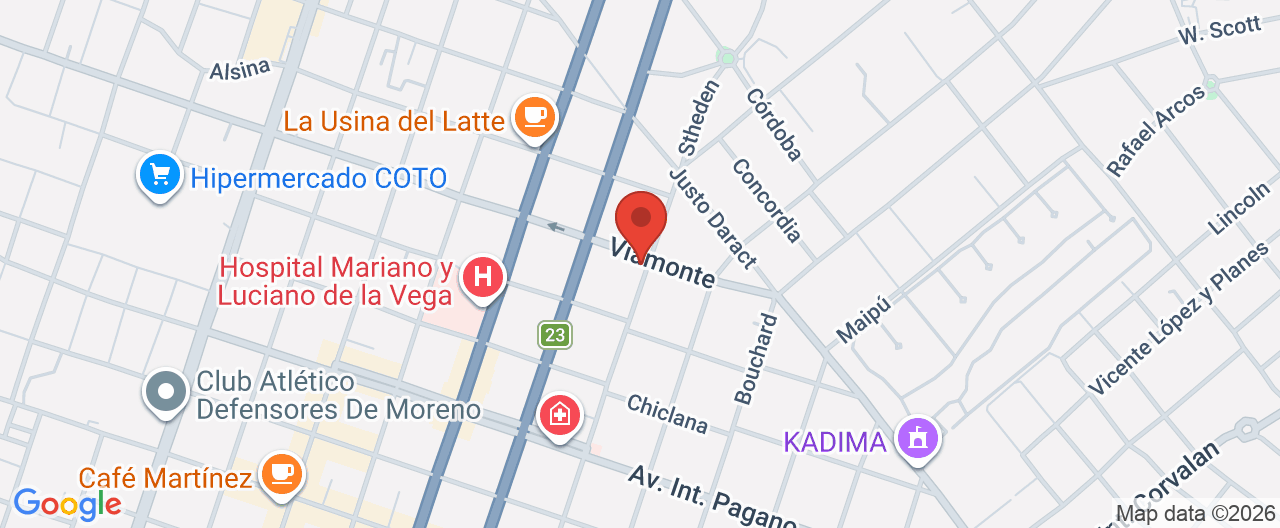 Mapa de la ubicación